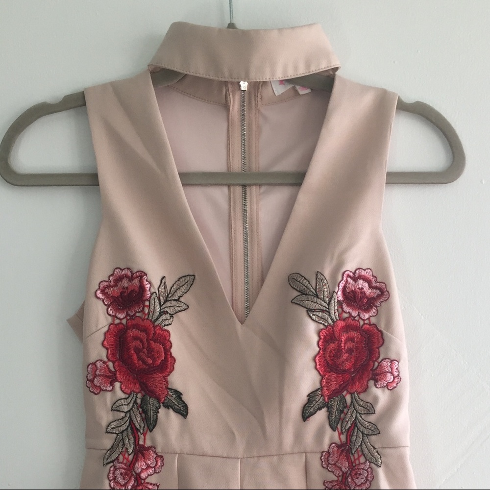 Romper with roses